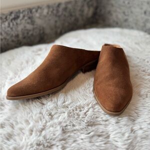 Crown Vintage Nance Mule Size 10 Brown Suede